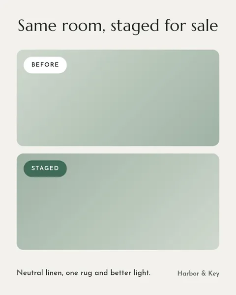 Before/after staging – Instagram post template