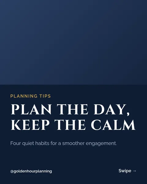 Planning Calm Carousel – Instagram carousel template, 6 pages