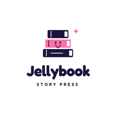 Jellybook Stacked Story Logo – Logo template