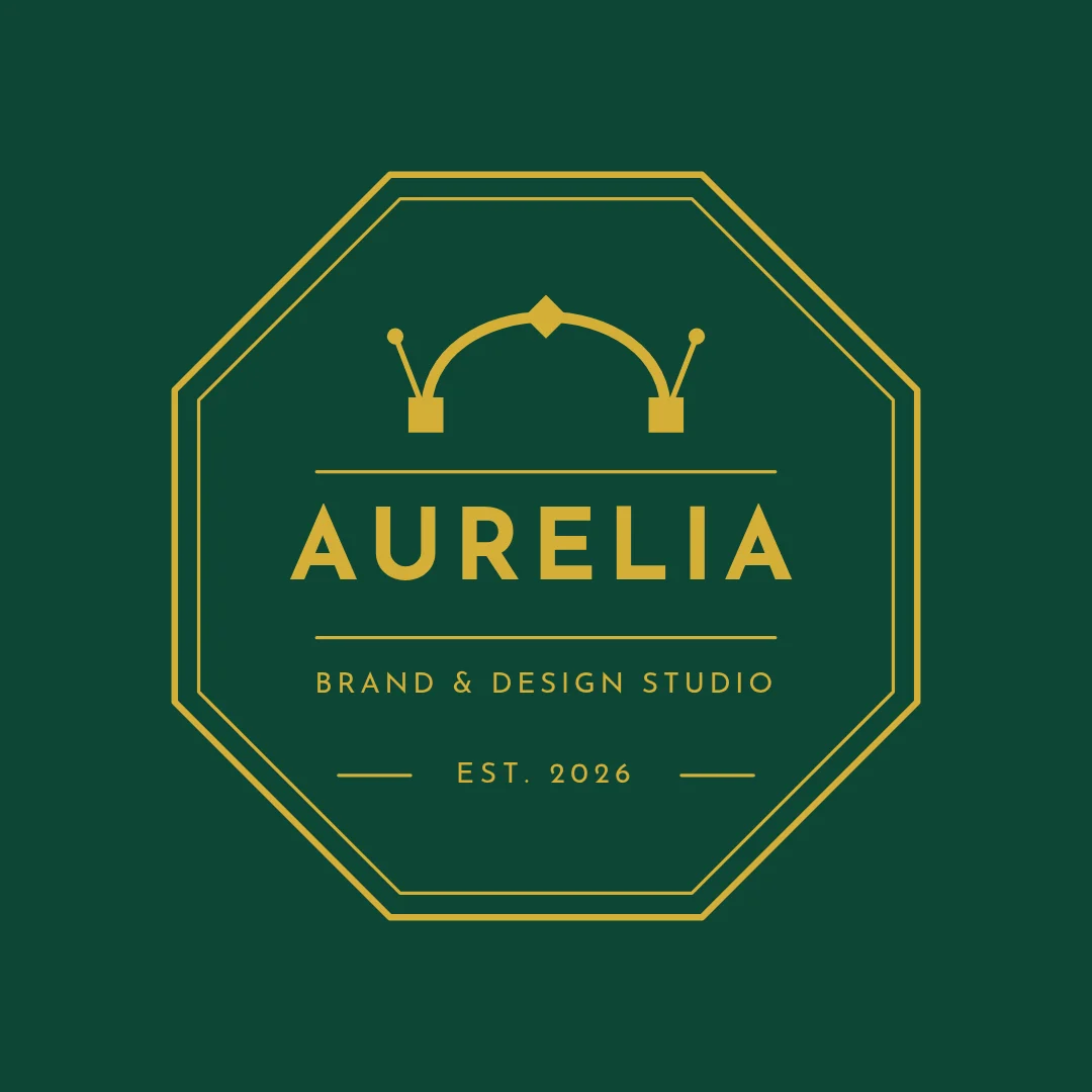 Deco Pen Curve Badge – Logo template