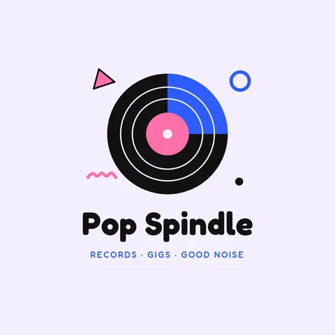 Pop Spindle Memphis Vinyl Logo – Logo template