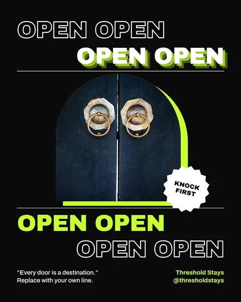 Brass Knock Echo Rows – Instagram post template