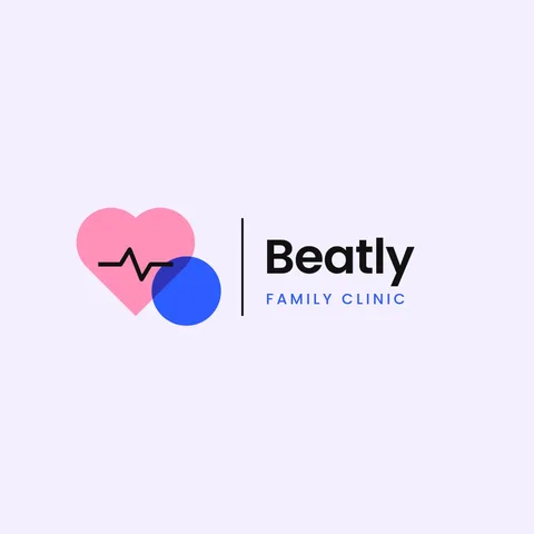 Interlocking Pulse Heart Logo – Logo template