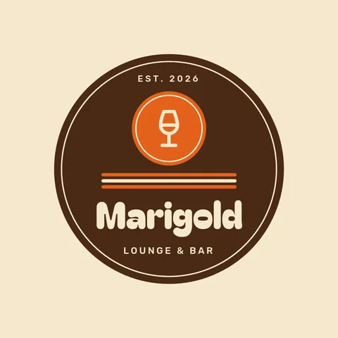 Marigold Groove Round Badge – Logo template