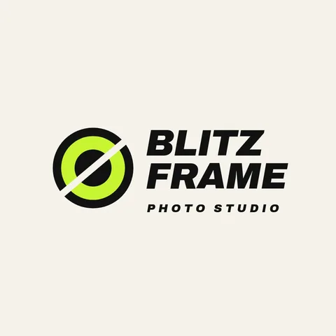 Blitzframe Lens Slash Logo – Logo template