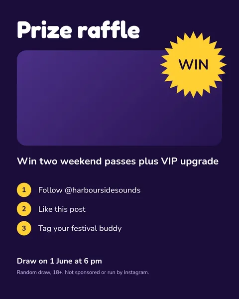 Raffle giveaway – Instagram post template