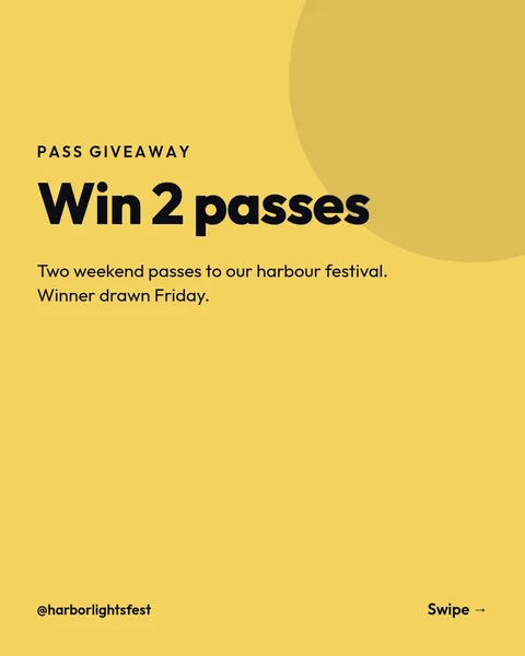 Ticket Drop Giveaway Carousel – Instagram carousel template, 6 pages