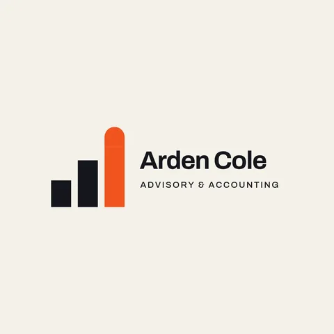 Arden Cole Rising Bars Logo – Logo template