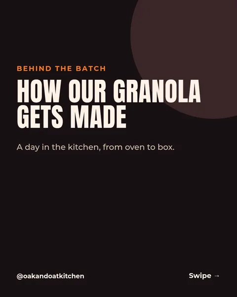 Small Batch Kitchen Diary – Instagram carousel template, 6 pages