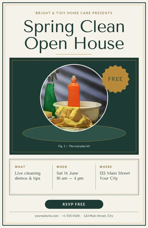 Gallery Open House Stage Poster – Poster template