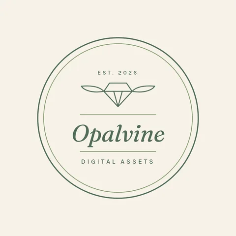 Botanical Gem Badge Logo – Logo template