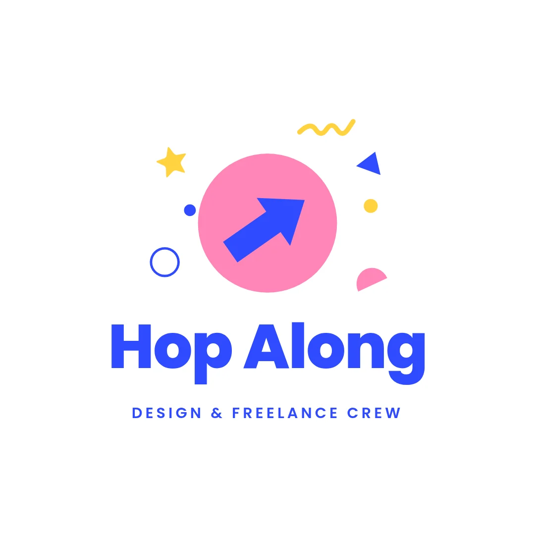 Hop Along Memphis Arrow Logo – Logo template