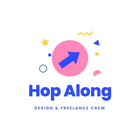 Hop Along Memphis Arrow Logo – Logo template
