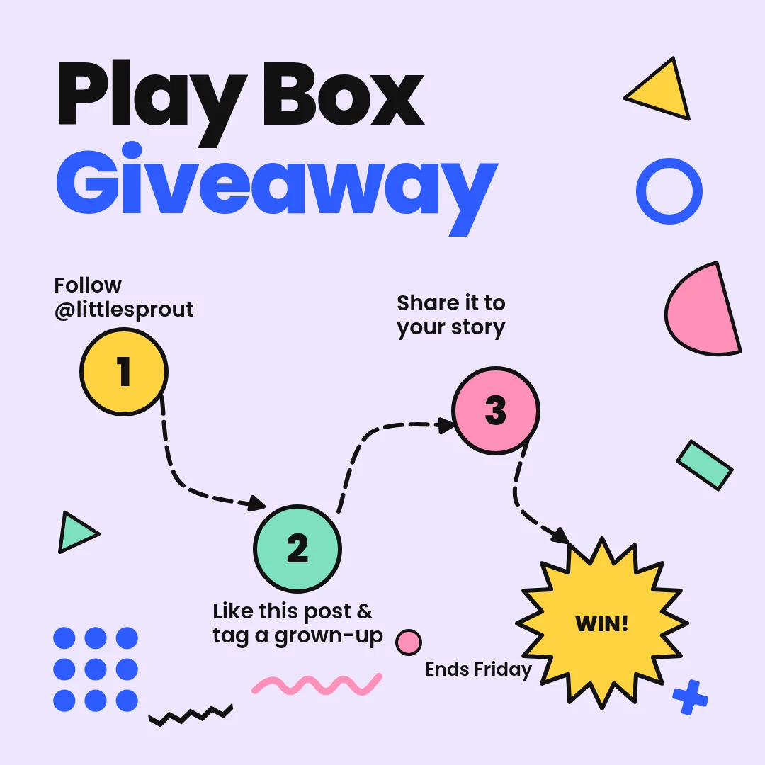Memphis Play Path Giveaway – Instagram post template