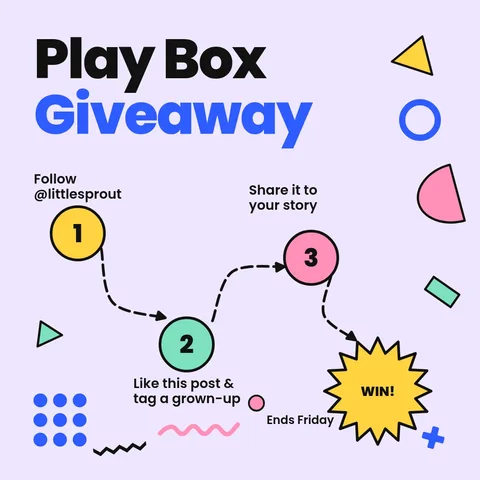 Memphis Play Path Giveaway – Instagram post template