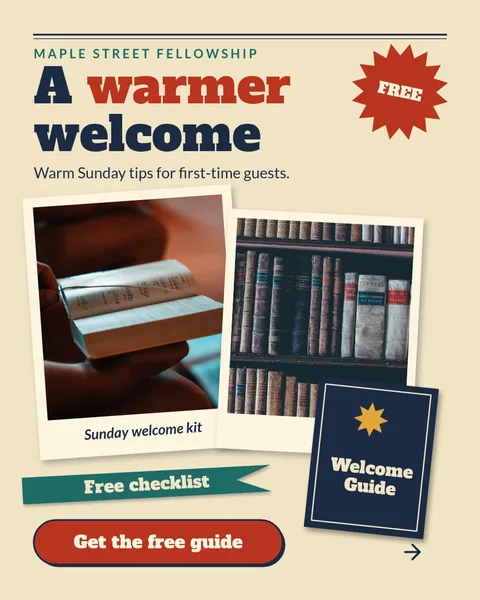 Welcome Prints Free Guide – Instagram post template