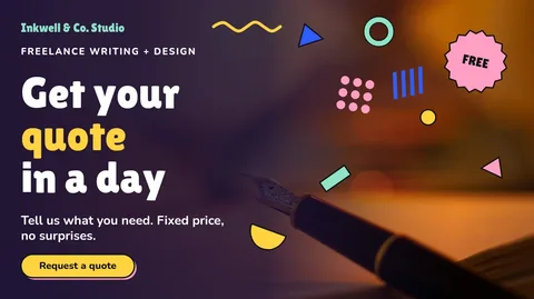 Confetti Quote Desk – X post template
