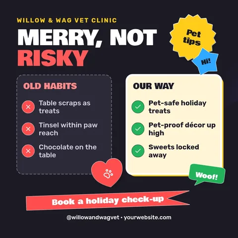 Merry Not Risky Sticker Duel – Instagram post template