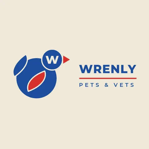 Wrenly Geometric Bird Logo – Logo template