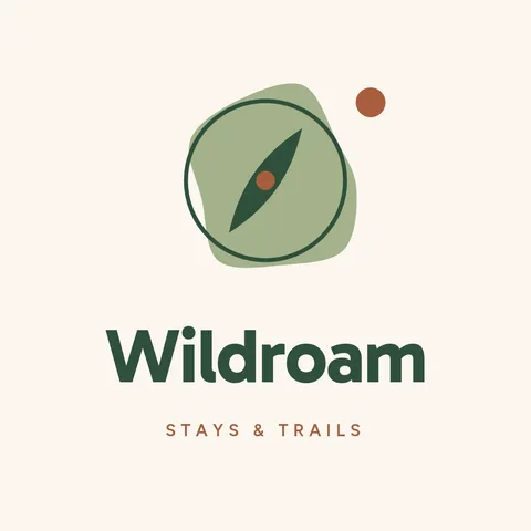Wildroam Leaf Compass Logo – Logo template
