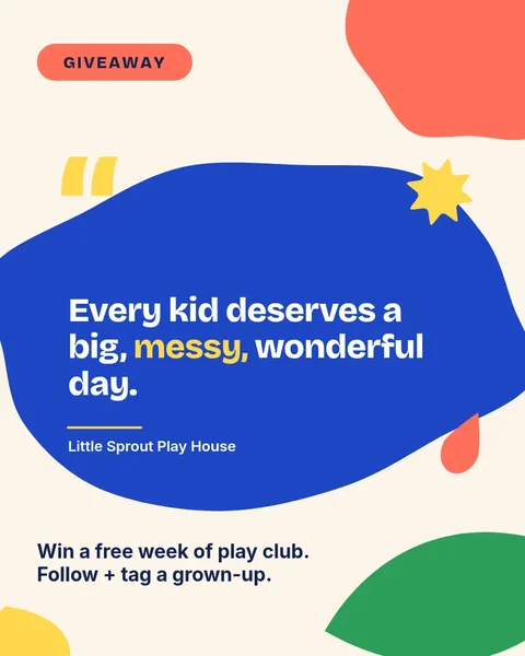 Big Quote Cut Paper Giveaway – Instagram post template
