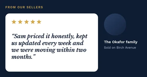 Client testimonial – Facebook post template
