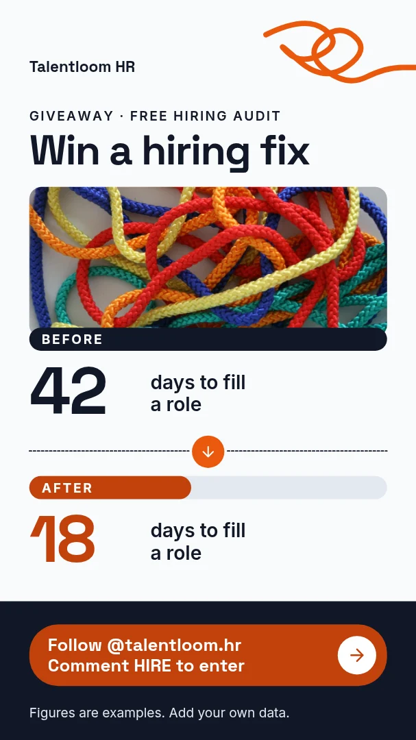 Tangle To Tidy Hiring Gauge – Instagram story template