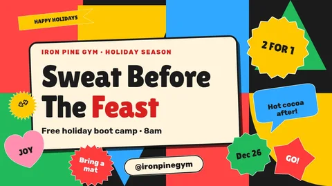 Sweat Before Feast Mosaic – X post template