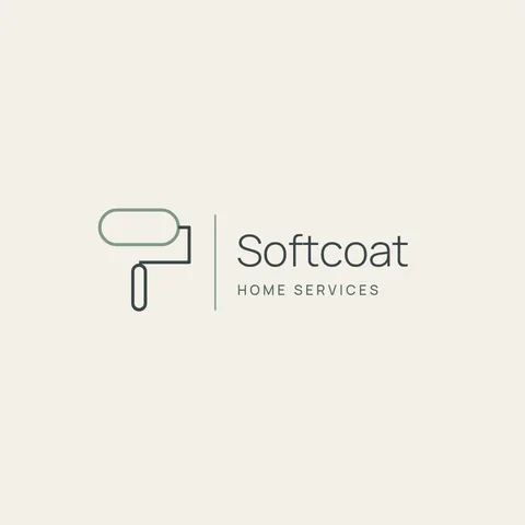 Softcoat Monoline Roller Lockup – Logo template