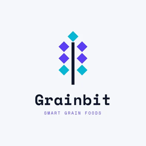 Grainbit Pixel Wheat Logo – Logo template