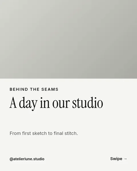 Inside the Studio Day – Instagram carousel template, 6 pages