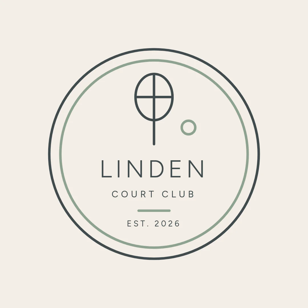 Linden Racket Line Badge – Logo template