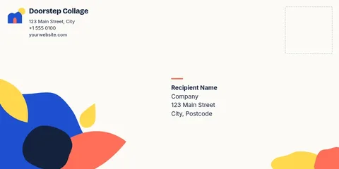 Cut-Paper Doorstep Envelope – Envelope template