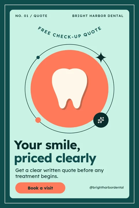 Gallery Label Smile Circle – Pinterest pin template
