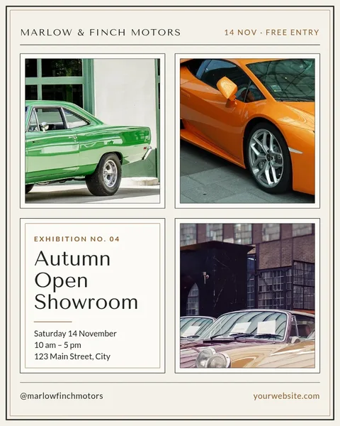 Gallery Mat Open Showroom – Instagram post template