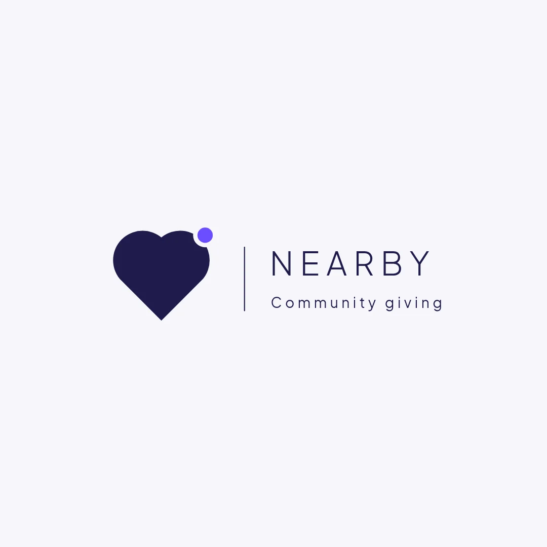 Nearby Heart Dot Minimal – Logo template
