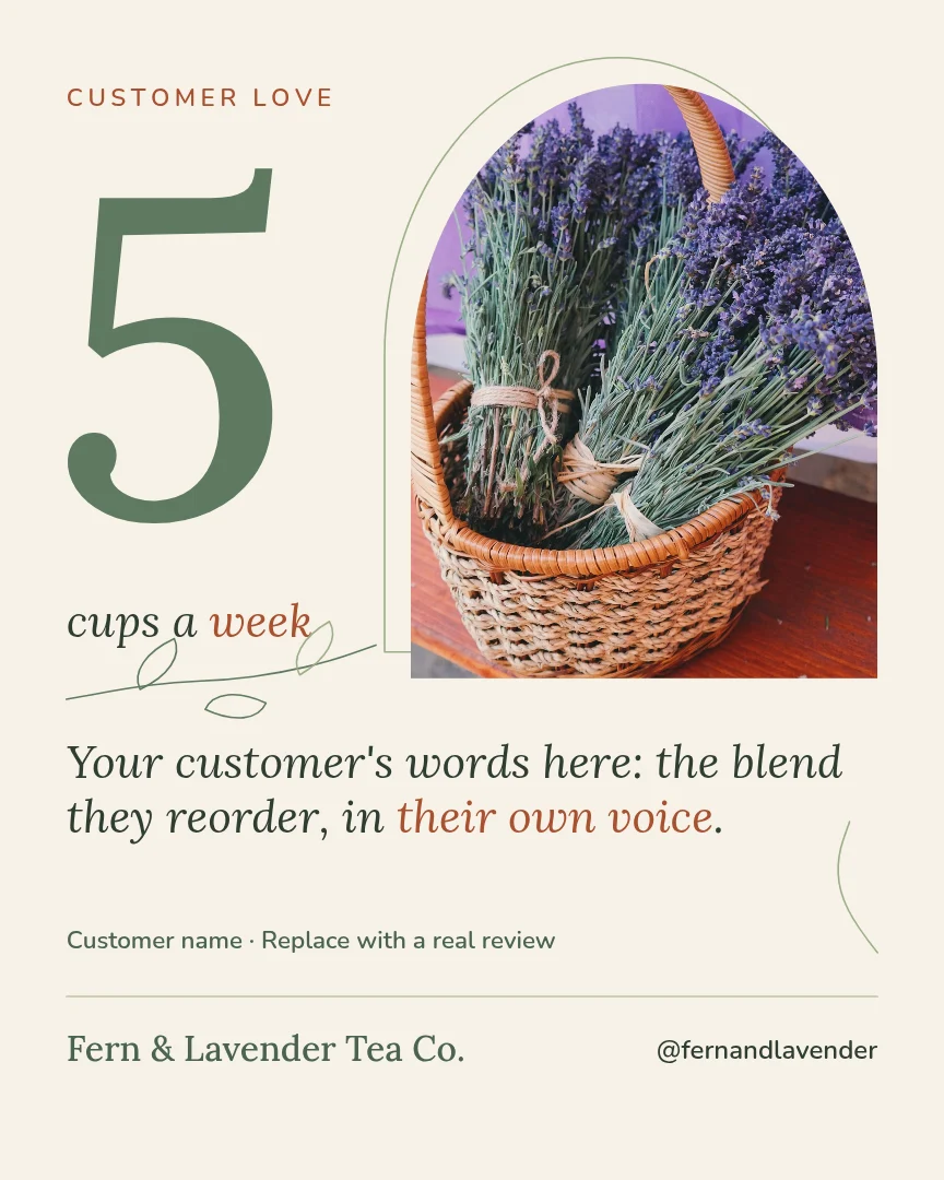Giant Five Lavender Arch – Instagram post template