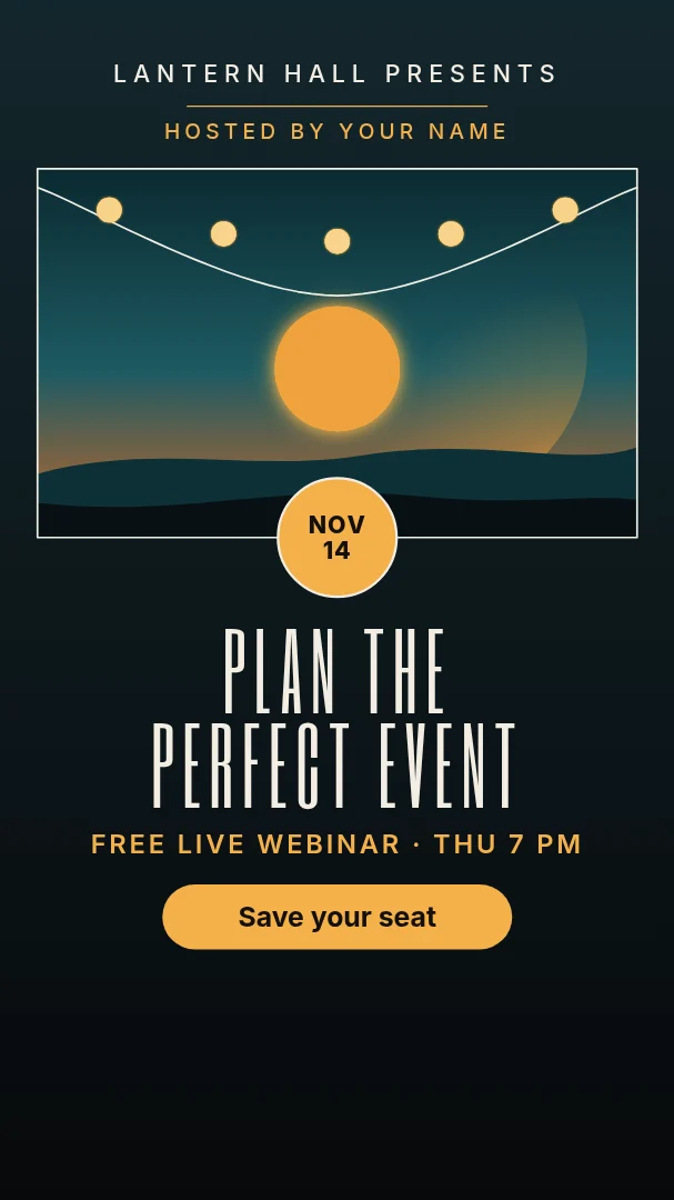 Lantern Seam Letterbox Webinar – Instagram story template