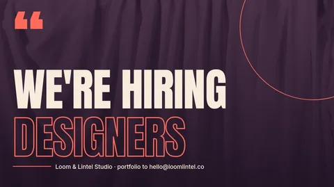 Loom Quote Hiring Poster – X post template