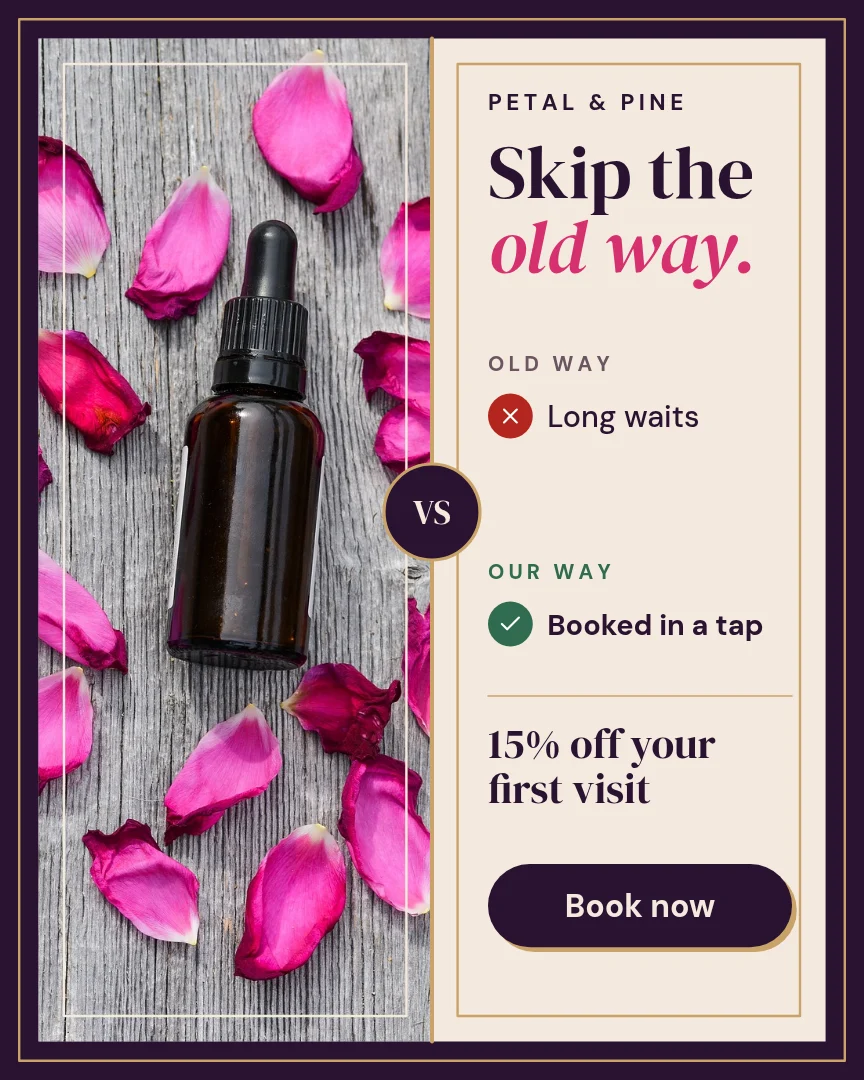 Rose Frame Old vs New – Instagram post template