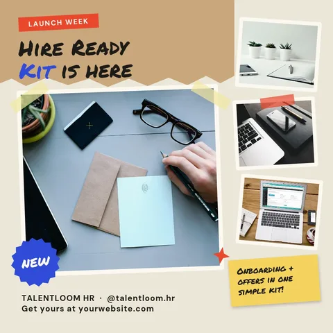 Kraft Scrap Hire Kit Collage – Instagram post template