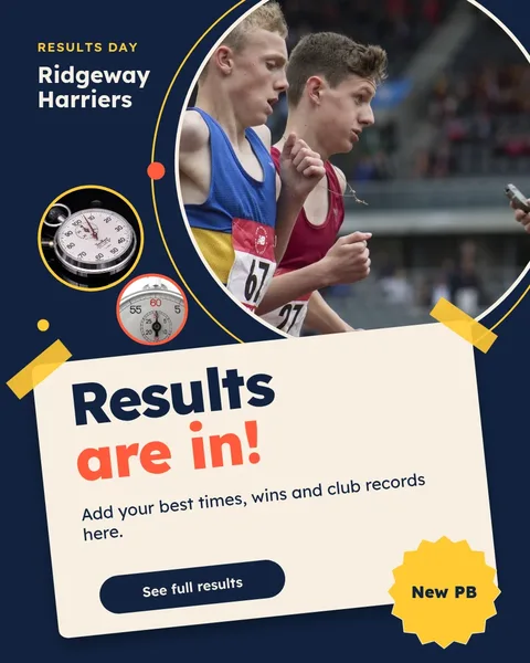 Taped Results Circle Poster – Instagram post template