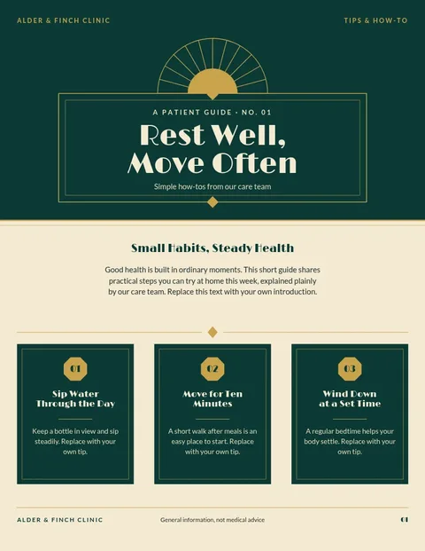 Emerald Fan Wellness Guide – Document template