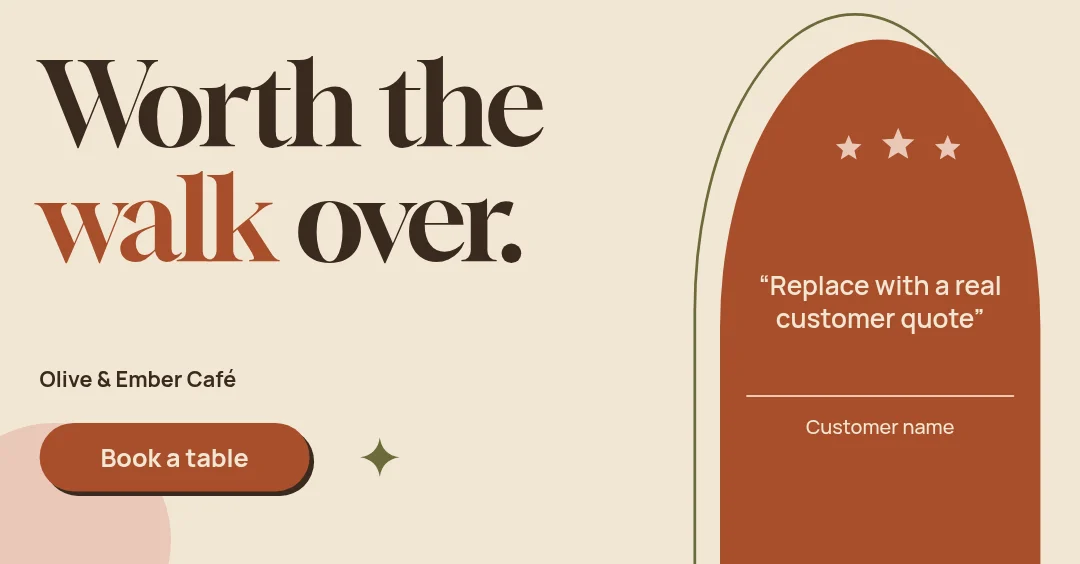 Terracotta Arch Giant Quote – LinkedIn post template