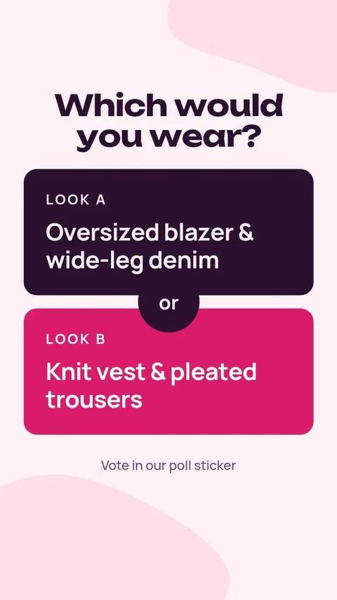 This or that – Instagram story template