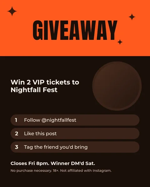 Win Tickets Bold Giveaway – Instagram post template