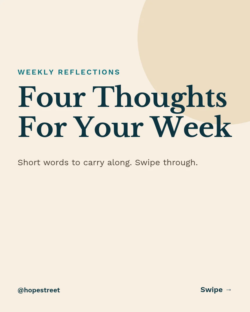 Words To Carry Quote Carousel – Instagram carousel template, page 1