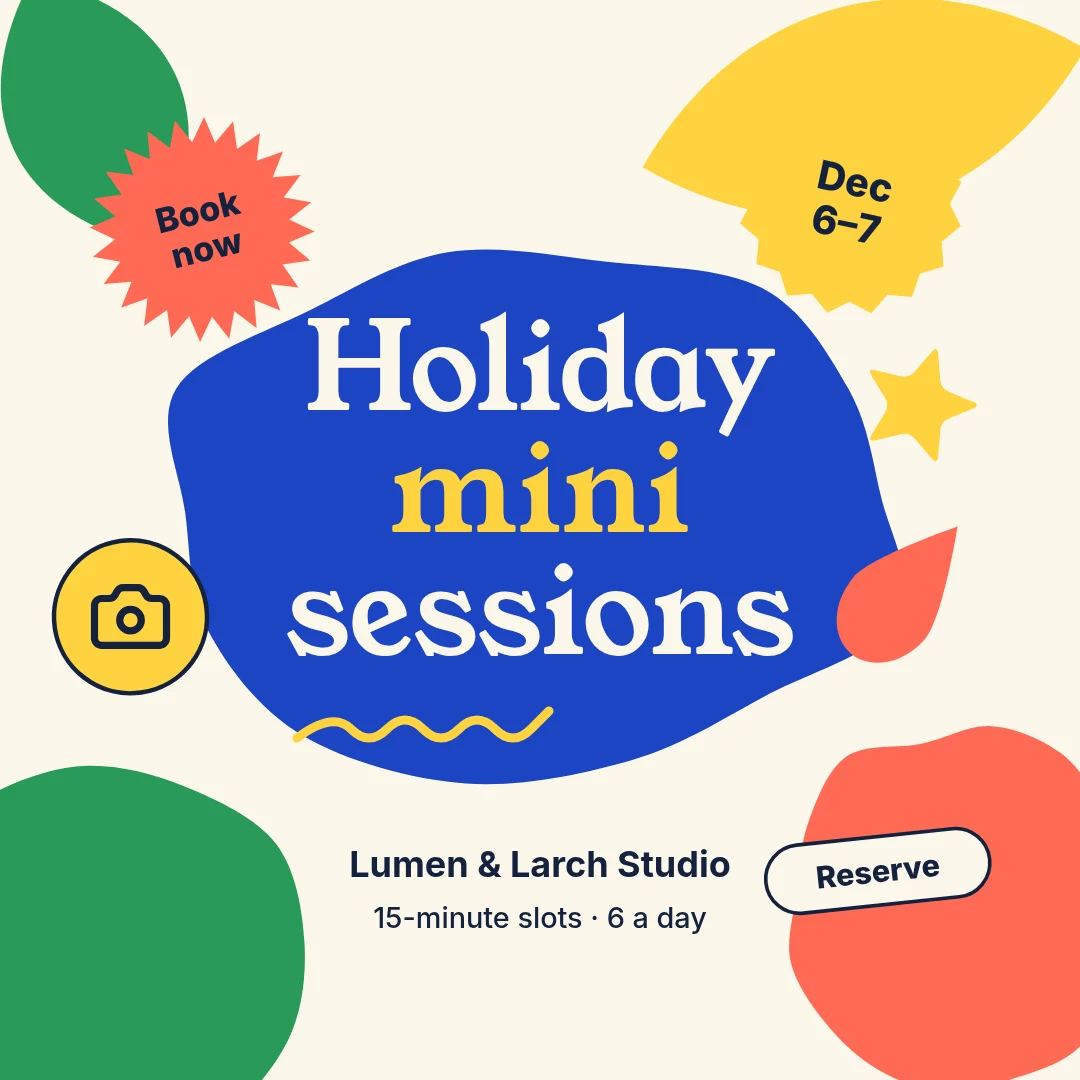Cobalt Cutout Holiday Minis – LinkedIn post template