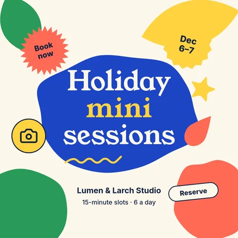 Cobalt Cutout Holiday Minis – LinkedIn post template