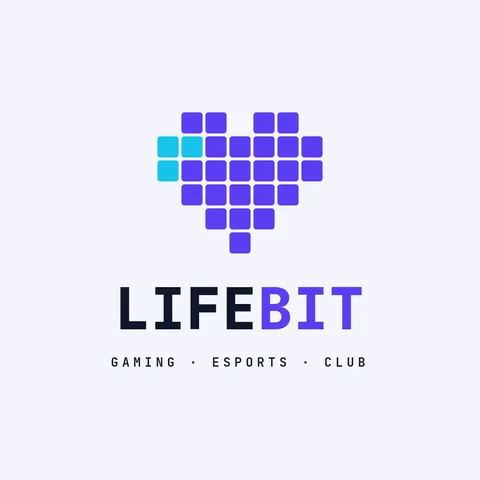 Lifebit Pixel Heart Logo – Logo template